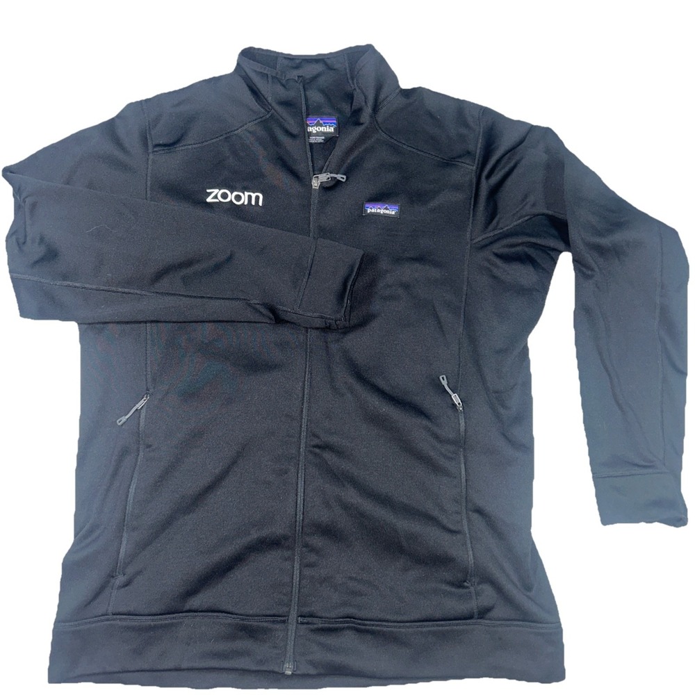 Patagonia Polartec Power Stretch Men XL Full Zip Sweatshirt Jacket "Zoom" Logo